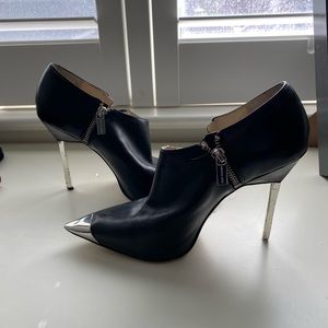 Black and Silver Michael Kors heels